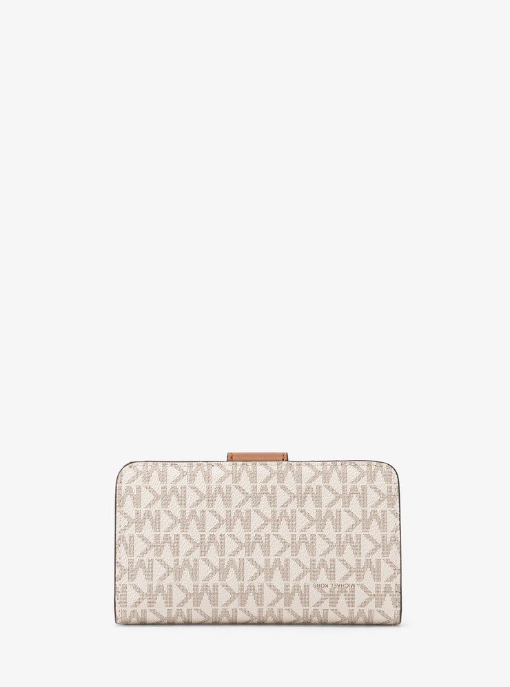 Michael Kors Charm Tab Pocket Billfold Medium - MK Signature