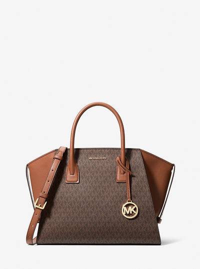 MICHAEL KORS AVRIL Satchel Large - MK Signature
