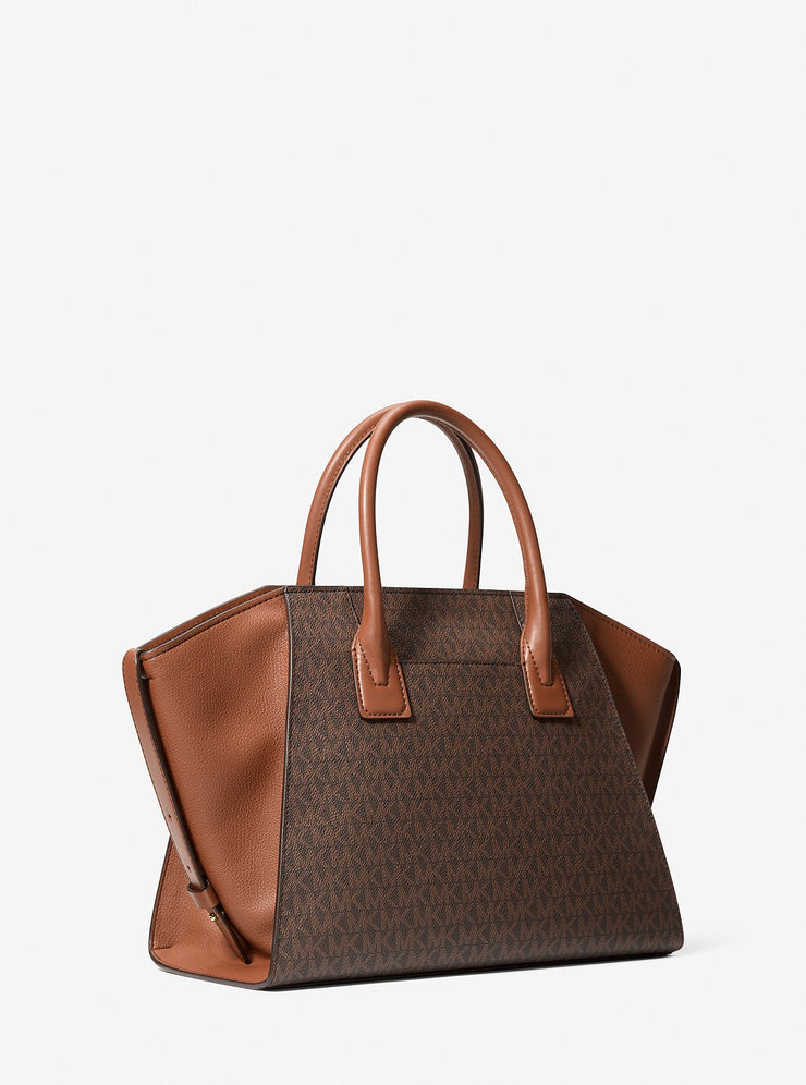 MICHAEL KORS AVRIL Satchel Large - MK Signature