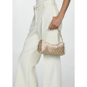 Mango Handbag with Embellishments