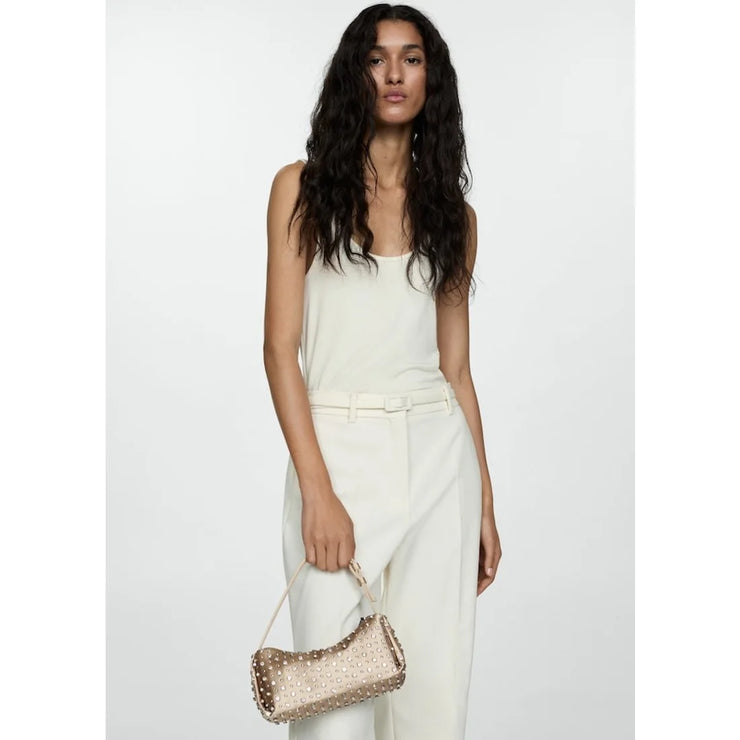Mango Handbag with Embellishments