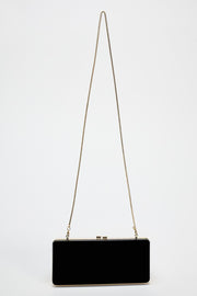 Zara Box Black Clutch