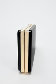 Zara Box Black Clutch
