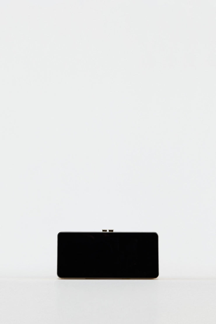 Zara Box Black Clutch