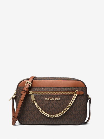 Michael Kors Jet Set Zip Chain Crossbody Large