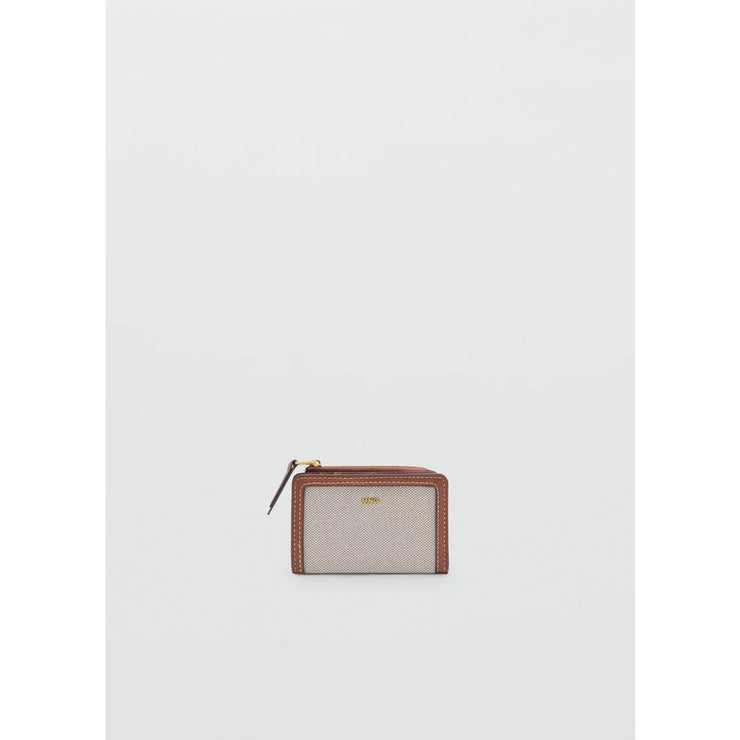 Mango Canvas Design Brown Wallet