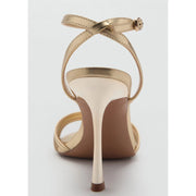 Mango High Heel Gold Sandals