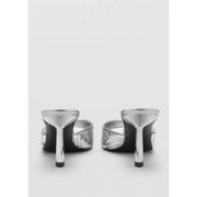 Mango Silver Sequins Sandals