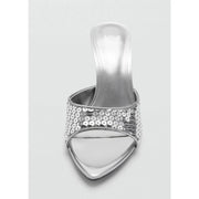 Mango Silver Sequins Sandals