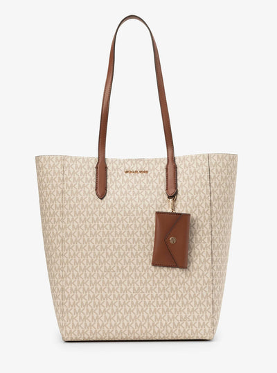 Michael Kors Vincent Tote with Card Case Attached Large - MK Signature
