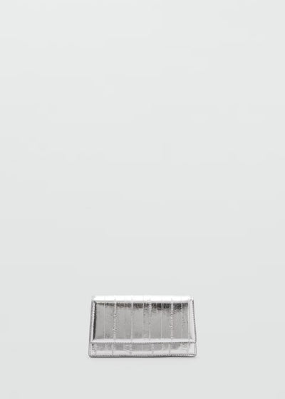 Mango Textured Leather Effect Bag