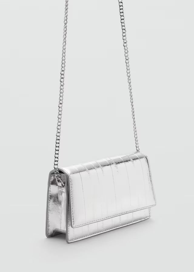 Mango Textured Leather Effect Bag