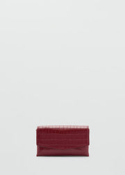Mango Croc Effect Flap Bag