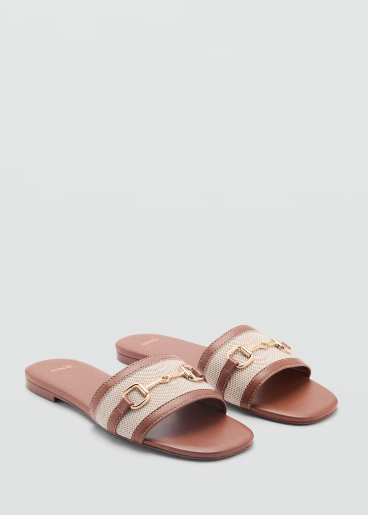 Mango Canvas Slides with Buckle