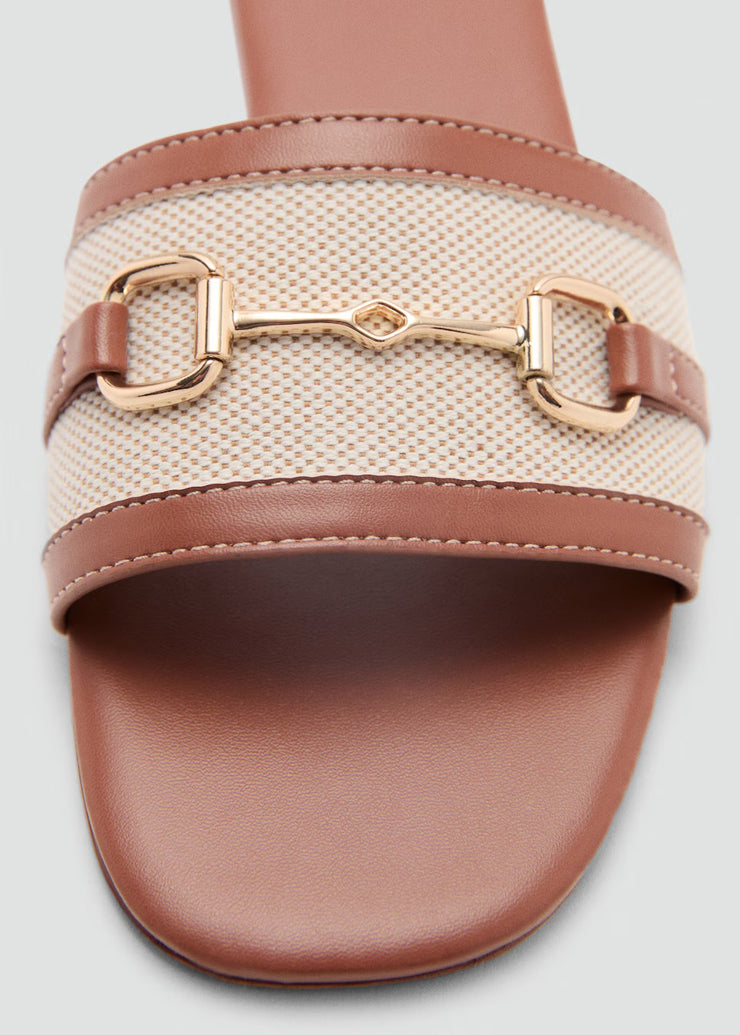 Mango Canvas Slides with Buckle