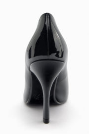 Zara Black Patent Leather Heeled Shoes