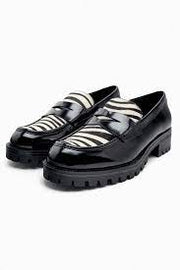 Zara Animal Print Loafers