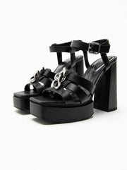 Zara Strappy Platform Heel Sandals