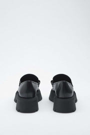 Zara Loafers with Track Sole and Chain