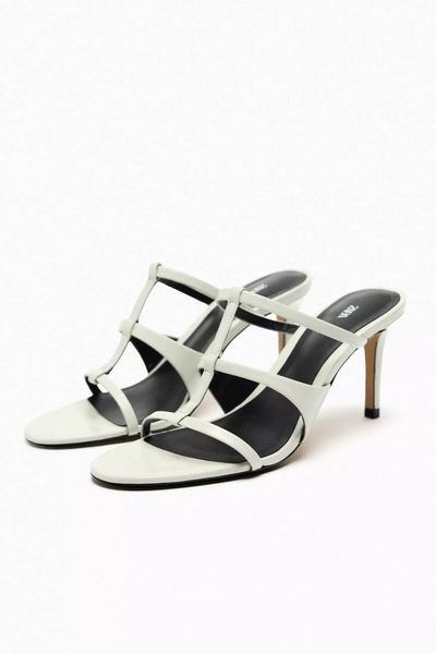 Zara Heeled Leather Sandals
