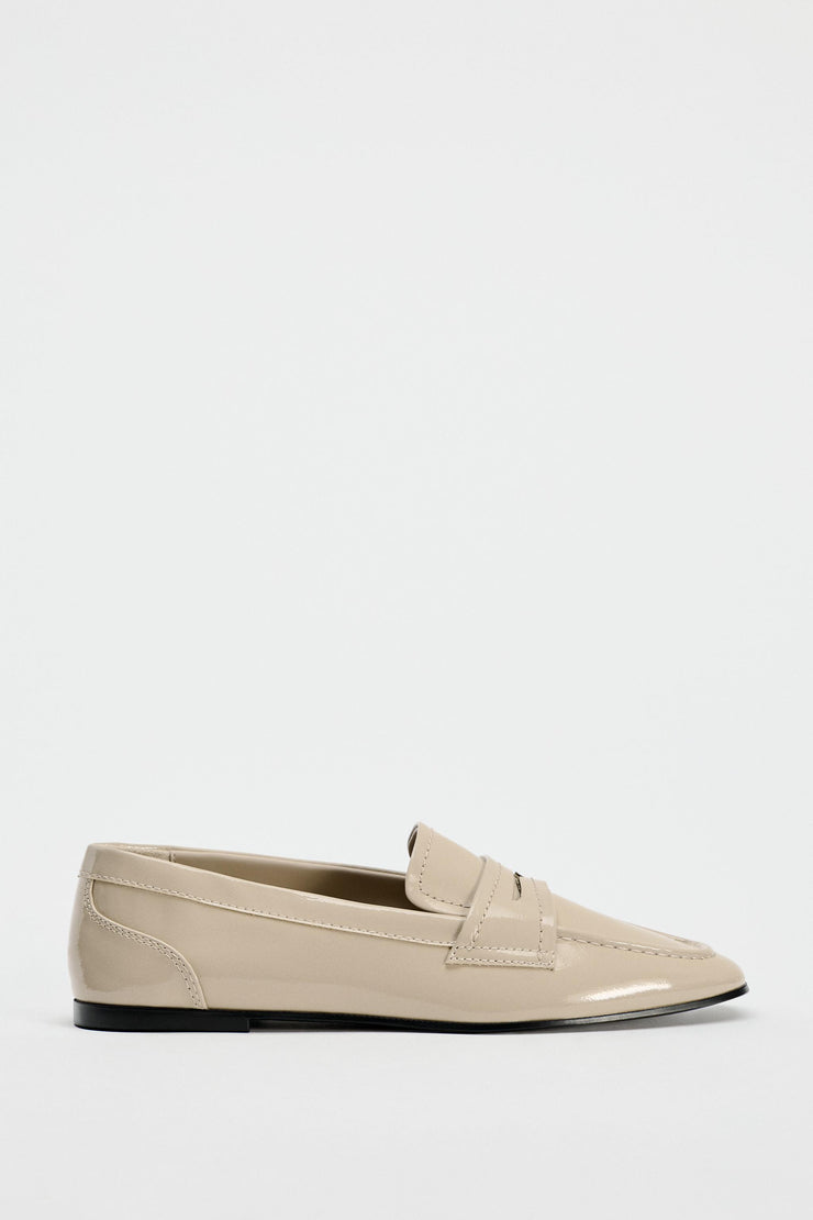 Zara Patent Finish Loafers
