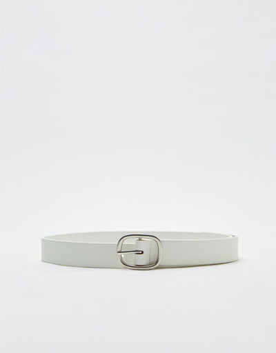 Bershka Plain Belt with Silver Effect Buckle