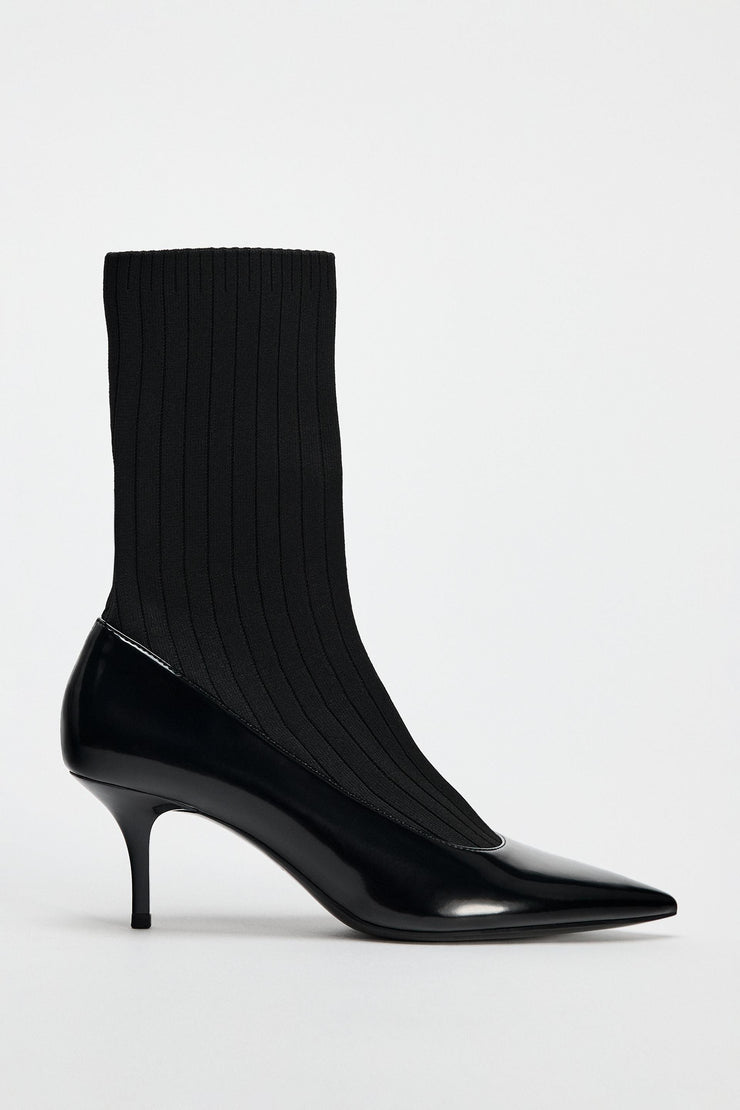ZARA HEELED COURT ANKLE BOOTS
