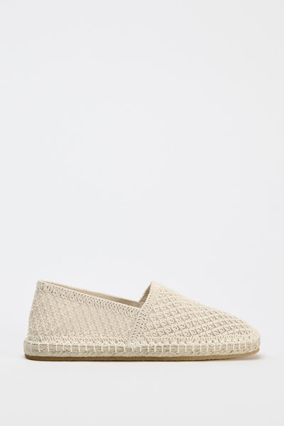 ZARA ESPADRILLES ECRU WHITE