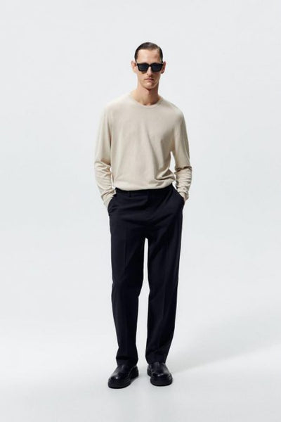 Zara Basic Colored Sweater Camel