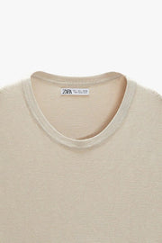 Zara Basic Colored Sweater Camel