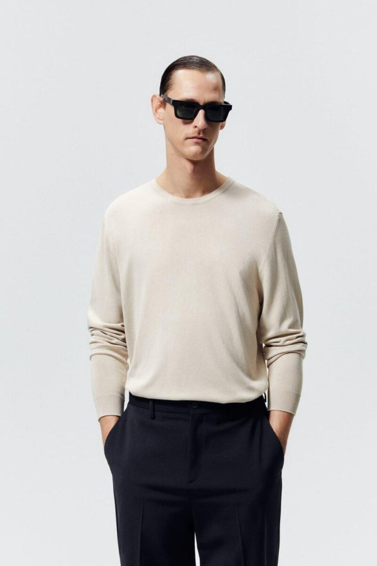 Zara Basic Colored Sweater Camel