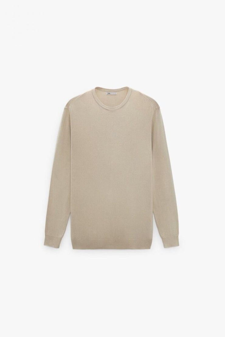 Zara Basic Colored Sweater Camel