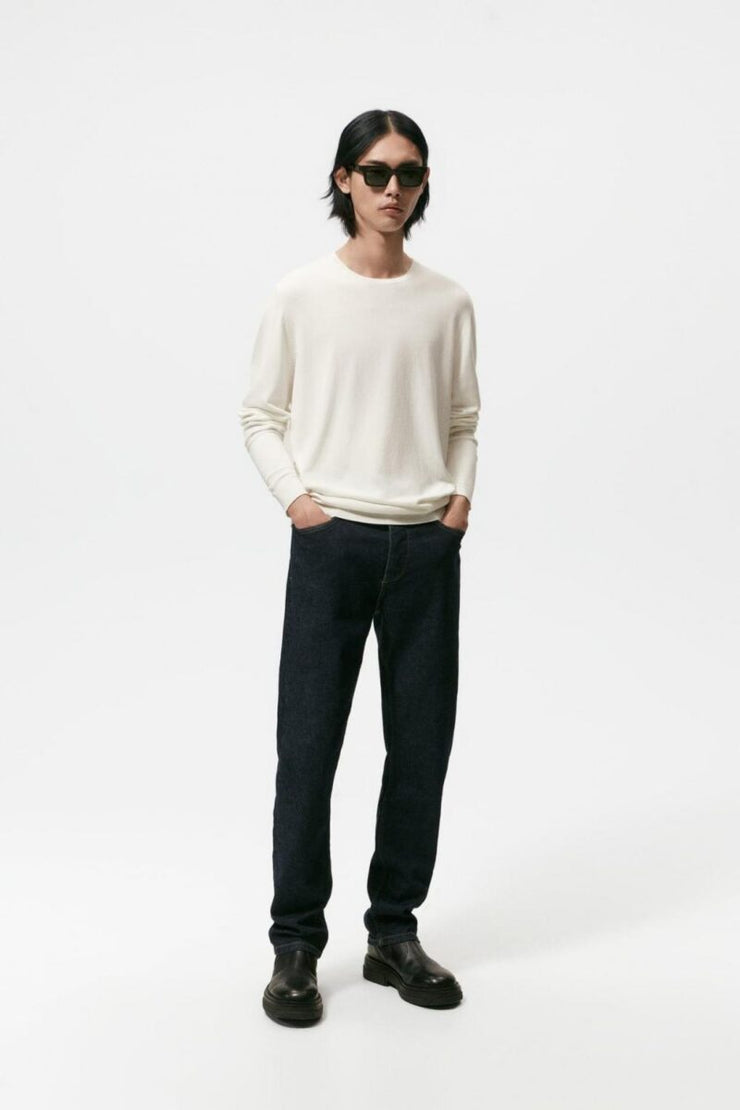 Zara Basic Colored Sweater Oyster White